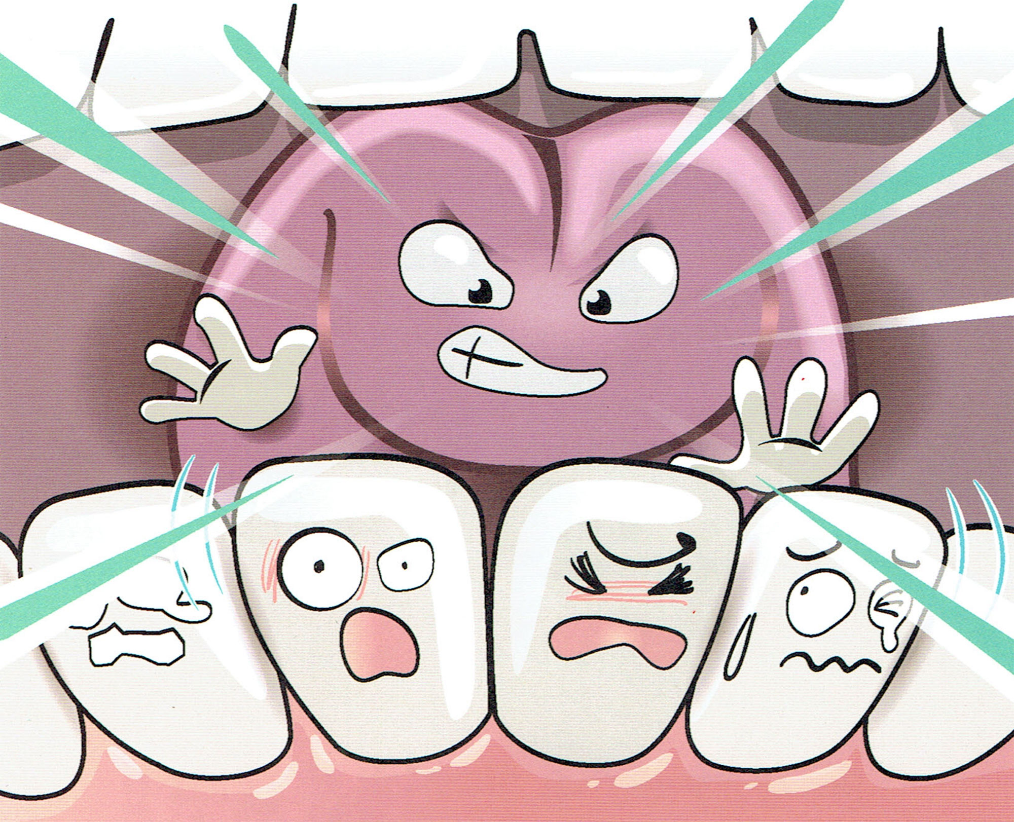 舌のクセのイラスト