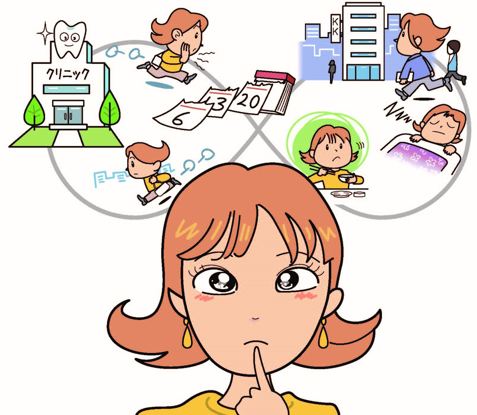 なぜ治療は一度にできないの？のイラスト