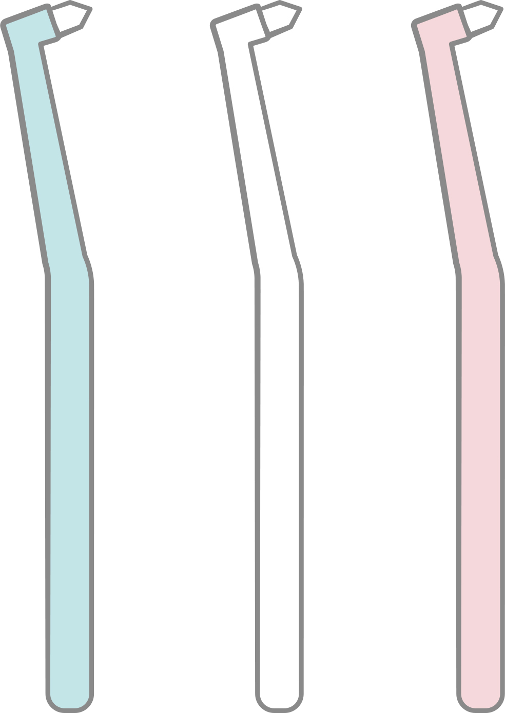 タフトブラシのイラスト　イラスト説明：タフトブラシ